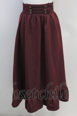画像1: axes femme / ナポレオンモチーフロングスカート  ボルドー T-25-07-31-020-AX-SK-SA-ZT