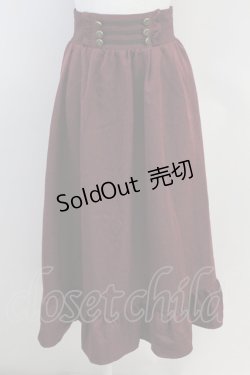 画像1: axes femme / ナポレオンモチーフロングスカート  ボルドー T-25-07-31-020-AX-SK-SA-ZT037