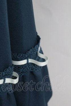 画像3: axes femme / サス付フリルスカート  グリーン T-25-07-31-021-AX-SK-SA-ZT037