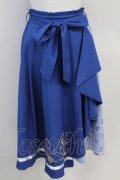 axes femme / 【美女と野獣】フリルスカート  青 T-25-07-31-022-AX-SK-SA-ZT