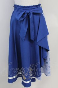 axes femme / 【美女と野獣】フリルスカート  青 T-25-07-31-022-AX-SK-SA-ZT37