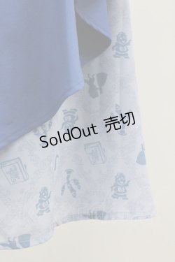 画像4: axes femme / 【美女と野獣】フリルスカート  青 T-25-07-31-022-AX-SK-SA-ZT037