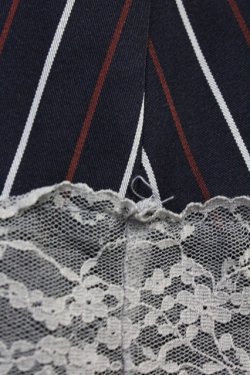 画像4: axes femme / ストライプハイウエストスカート M ネイビー T-25-07-31-024-AX-SK-SA-ZT