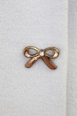 画像6: LODISPOTTO / 3つリボン袖先ファーノーカラーコート  グレーXゴールド T-25-07-31-002-LO-CO-SA-ZT-C002