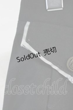 画像5: axes femme / 薔薇×額縁刺繍ミドルスカート  黒Ｘパープル T-25-07-31-025-AX-SK-SA-ZT269