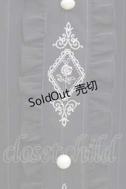 画像4: axes femme / フレームローズ刺繍スカート  ブラック T-25-07-31-026-AX-SK-SA-ZT269