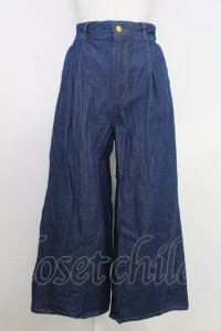 axes femme / バックリボンワイドデニムパンツ M インディゴ T-25-07-31-027-AX-PA-SA-ZT269