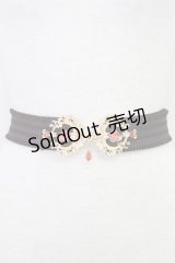 axes femme / 薔薇モチーフゴムベルト  ブラウンＸゴールド T-25-07-31-028-AX-ZA-SA-ZT444-F005