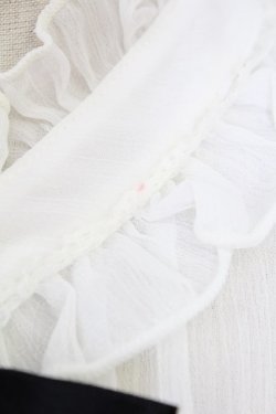 画像5: axes femme / カメオ×ジャボブローチ付ブラウス  ホワイト T-25-07-31-004-AX-BL-SA-ZT