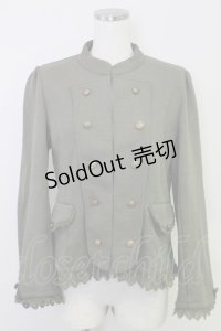 axes femme / ナポレオン風ストレッチジャケット  カーキ T-25-07-31-009-AX-JA-SA-ZT