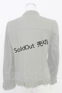 画像2: axes femme / ナポレオン風ストレッチジャケット  カーキ T-25-07-31-009-AX-JA-SA-ZT