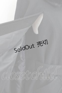 画像6: axes femme / ファー襟付ケープコート  ブラック T-25-07-31-001-AX-JA-SA-ZT-C002