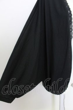 画像5: axes femme / UVカットドルマンカーディガン  黒Ｘ紫 T-25-07-31-013-AX-TO-SA-ZT