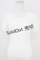 LODISPOTTO / ビジュートップス  白 T-25-08-03-003-LO-TO-AS-ZT