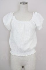 LODISPOTTO / オフショルトップス  白 T-25-08-03-004-LO-BL-AS-ZT