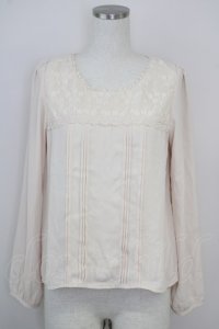 LODISPOTTO / シフォントップス  ベージュ T-25-08-03-012-LO-TO-AS-ZT393