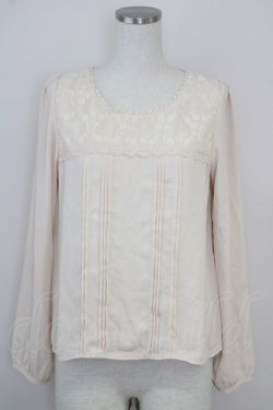 画像1: LODISPOTTO / シフォントップス  ベージュ T-25-08-03-012-LO-TO-AS-ZT