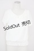 LODISPOTTO / シフォントップス  白 T-25-08-03-002-LO-TO-AS-ZT