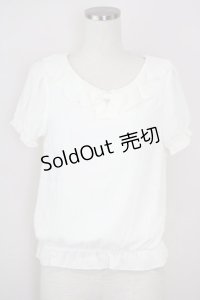 LODISPOTTO / シフォントップス  白 T-25-08-03-002-LO-TO-AS-ZT