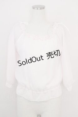 画像1: LODISPOTTO / オフショルトップス  ピンク T-25-08-03-019-LO-BL-AS-ZT