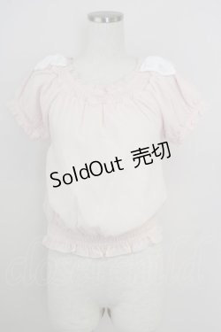 画像1: LODISPOTTO / オフショルトップス  ピンク T-25-08-03-020-LO-BL-AS-ZT