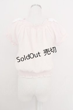 画像2: LODISPOTTO / オフショルトップス  ピンク T-25-08-03-020-LO-BL-AS-ZT
