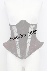 BLOOD SUPPLY（海外ブランド） / スパイダーレースコルセット M ワイン T-25-08-06-001-GO-ZA-SA-ZI