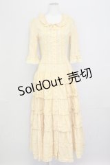 PINK HOUSE / レースリボンローンワンピース  黄色 T-25-08-06-021-LO-OP-SA-ZT