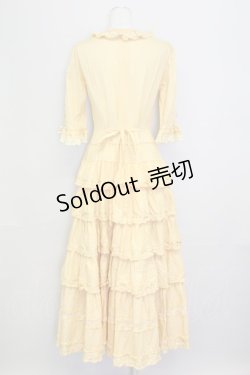 画像2: PINK HOUSE / レースリボンローンワンピース  黄色 T-25-08-06-021-LO-OP-SA-ZT