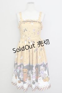 axes femme kawaii / ハロウィンナイトジャンスカ M オレンジ T-25-08-06-022-AX-OP-SA-ZI