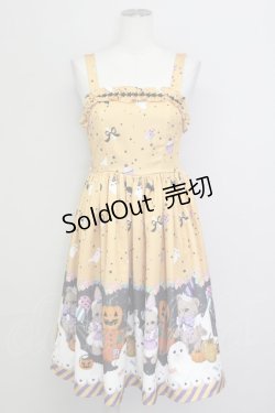画像1: axes femme kawaii / ハロウィンナイトジャンスカ M オレンジ T-25-08-06-022-AX-OP-SA-ZI