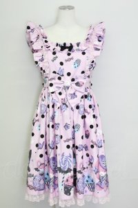Angelic Pretty / Happy Treat Partyジャンパースカート  ピンク T-25-08-06-024-AP-OP-SA-ZI