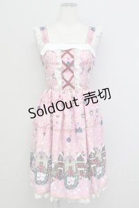 Angelic Pretty / Fancy Noelジャンパースカート  ピンク T-25-08-06-025-AP-OP-SA-ZI