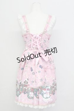 画像2: Angelic Pretty / Fancy Noelジャンパースカート  ピンク T-25-08-06-025-AP-OP-SA-ZT