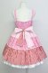 画像2: Angelic Pretty / ギンガム配色肩リボンジャンパースカート  濃ピンク×ピンク×アカ T-25-08-06-026-AP-OP-SA-ZT (2)