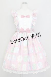 Angelic Pretty / Memorial Tea Museumジャンパースカート  ピンク T-25-08-06-027-AP-OP-SA-ZI