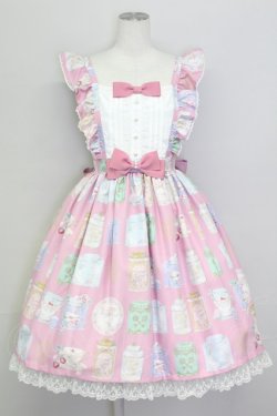 画像1: Angelic Pretty / Memorial Tea Museumジャンパースカート  ピンク T-25-08-06-027-AP-OP-SA-ZT