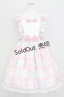 画像1: Angelic Pretty / Memorial Tea Museumジャンパースカート  ピンク T-25-08-06-027-AP-OP-SA-ZI