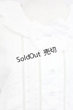 画像3: PINK HOUSE / ピンタックリボンブラウス  白 T-25-08-06-003-LO-BL-SA-ZI