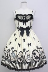 Angelic Pretty / Cinema Dollジャンパースカート  アイボリー T-25-08-06-029-AP-OP-SA-ZT
