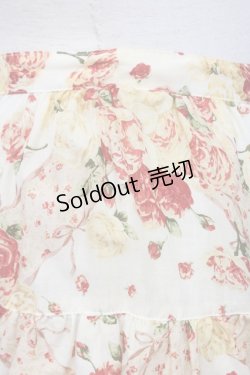 画像5: PINK HOUSE / ローズブーケ柄段々スカート  アイボリーＸレッドＸピンク T-25-08-06-031-LO-SK-SA-ZT
