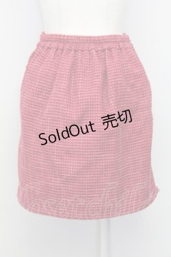 画像2: axes femme kawaii / 刺繍ポケットスカート M レッド T-25-08-06-033-AX-SK-SA-ZT