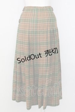 画像2: PINK HOUSE / チェックサイドベルトスカート  グリーンチェック T-25-08-06-034-LO-SK-SA-ZI