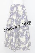 PINK HOUSE / 薔薇ブーケプリントスカート  パープル T-25-08-06-036-LO-SK-SA-ZT
