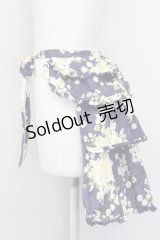 PINK HOUSE / 薔薇ブーケプリントバッスルオーバースカート  パープル T-25-08-06-037-LO-SK-SA-ZT