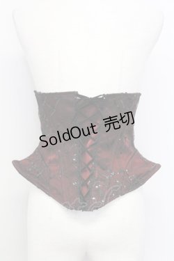 画像2: BLOOD SUPPLY（海外ブランド） / スパイダーレースコルセット M ワイン T-25-08-06-001-GO-ZA-SA-ZI