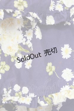 画像4: PINK HOUSE / 薔薇ブーケプリントバッスルオーバースカート  パープル T-25-08-06-037-LO-SK-SA-ZT