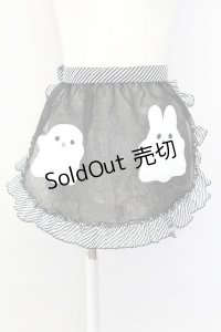 Angelic Pretty / マシュマロおばけエプロン  ブラック T-25-08-06-039-AP-ZA-SA-ZI
