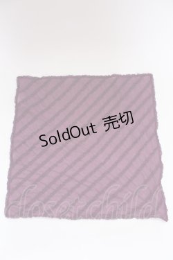 画像1: PINK HOUSE / ナナメフリルスカーフ  パープル T-25-08-06-040-LO-ZA-SA-ZT