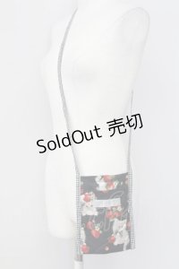 alcali / 青木美沙子コラボ ノベルティサコッシュ  ブラック T-25-08-06-042-LO-BG-SA-ZI